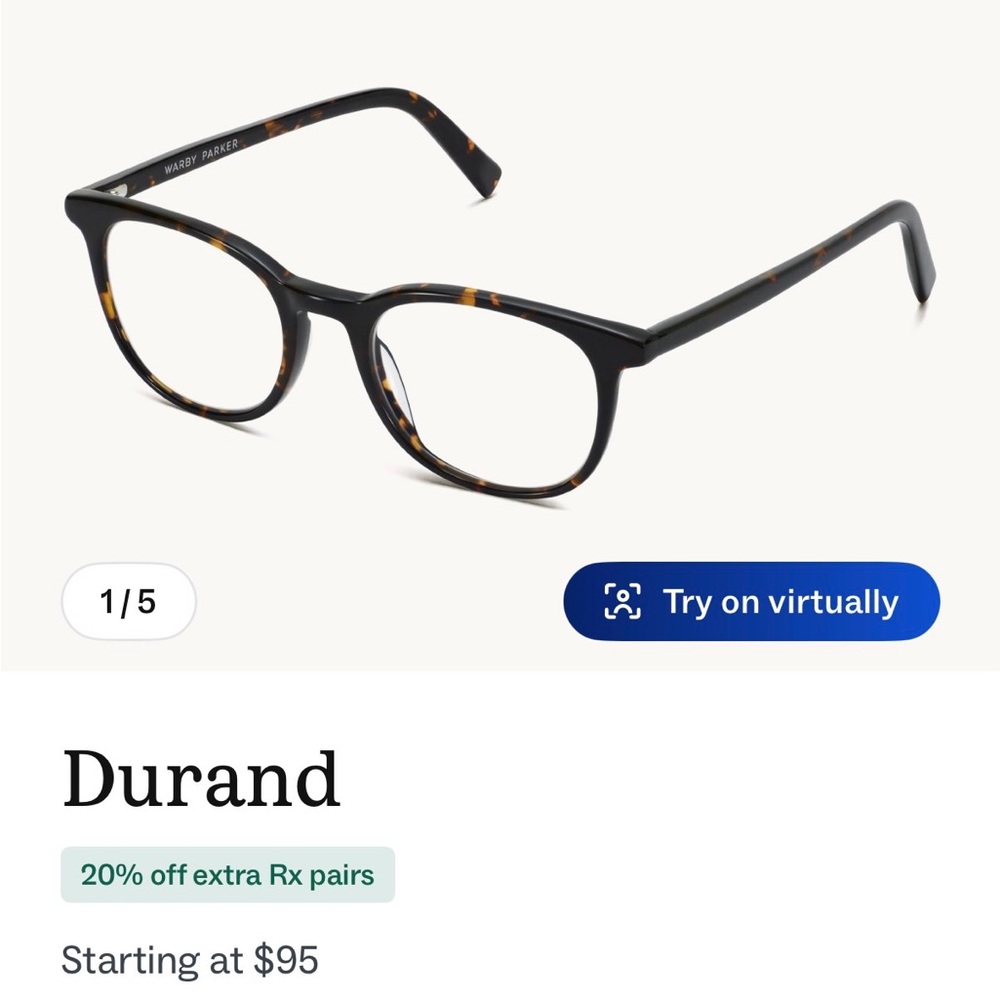 Warby Parker Durand